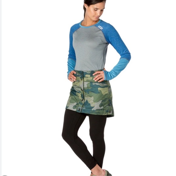 STIO Skycrest Camouflage Button Up Down Puffer Insulated Winter Warm Skirt - Picture 2 of 7